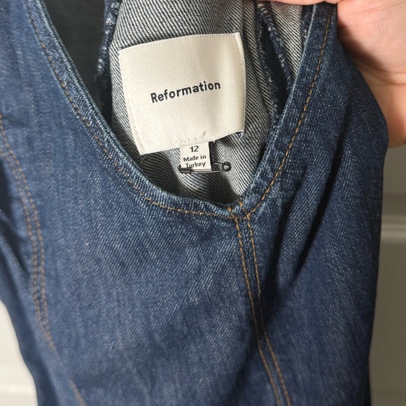 Reformation Serafina Denim Midi Dress - Picture 6 of 7